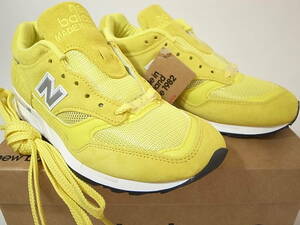 [ free shipping prompt decision ]POP TRADING COMPANY x NEW BALANCE UK made M1500POP 24.5cm US6.5 new goods pop trailing Company special order collaboration yellow yellow 