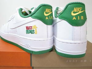 【送料無料 即決】NIKE AIR FORCE 1 LOW RETRO QS WEST INDIES 23.5cm US4.5新品ウエストインディーズ復刻エアフォース1限定DX1156-100白緑