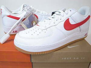 【送料無料 即決】NIKE AIR FORCE 1 LOW RETRO COLOR OF THE MONTH白xレッドxガムソール30cm US12新品DJ3911-102 エアフォース1 40周年記念