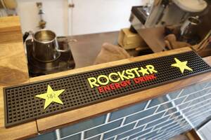 新品　ROCKSTAR ロックスター　エナジードリンク　BAR MAT バーマット お酒　店舗　ディスプレイ　カウンター