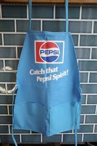 新品　PEPSI ペプシ　エプロン　BLUE キッチン　世田谷ベース　アメリカンハウス　インテリア　ロゴ　カフェ　ダイナー