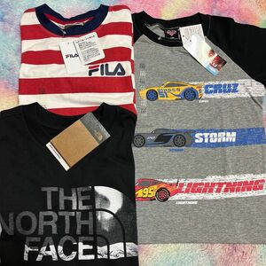 THE NORTH FACE ノースフェイス FILA フィラ　カーズ 半袖Tシャツ 130cm 3枚セット　ディズニー