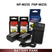 FUJIFILM NP-W235 / FNP-W235 大容量 互換バッテリー　2個と　互換USB充電器 BC-W235 デジタル一眼　GFX100S GFX50S II X-T4 X-T5　対応_画像1