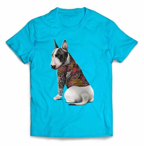 ブルテリアドッグ 犬 いぬ タトゥー 刺青 Tシャツ