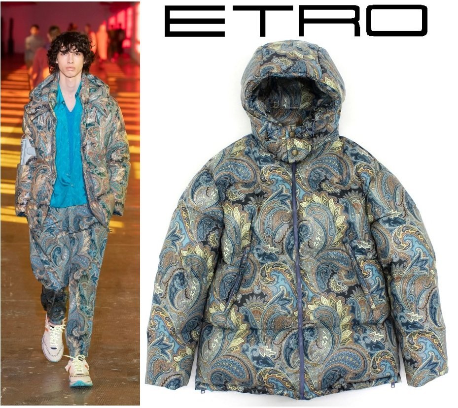 値下げ】 極美品 ETRO エトロ ペイズリー柄ダウンジャケット 国内正規