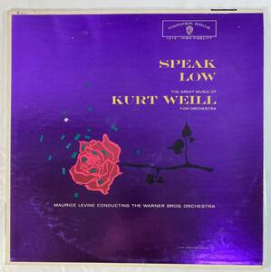 モーリス・レヴァイン (Maurice Levine) / Speak Low The Great Music of Kurt Weill for Orchestra 米盤LP WB 1313 MONO Promo