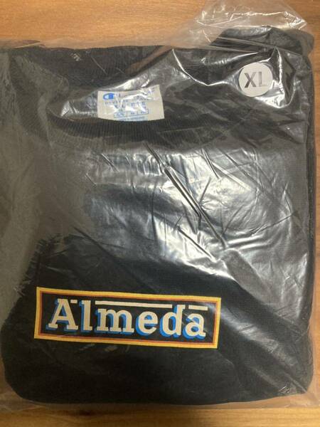 送料無料 XL 新品 The Almeda Club The Apartment Box Logo Crewneck black ブラック 黒 champion reverse weave アルメダ アパートメント