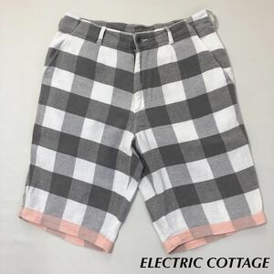 EC 97年ブロックチェックネル ショ－トパンツ( electriccottage エレクトリックコテ－ジ グッドイナフ 初期 限定 藤原ヒロシ 90s 90年代 )