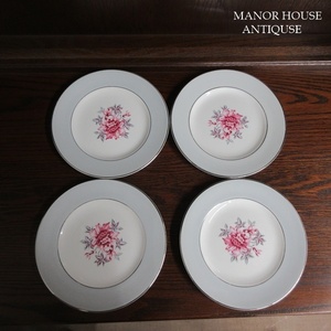  England made Pountney and Co Ltd Bliss toru ceramics cake plate 4 pieces set plate Vintage miscellaneous goods Britain tableware 1964sb