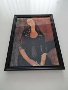 Art hand Auction Cadre d'art § Cadre A4 (en option) avec poster photo § Modigliani § Peintures de l'Ecole de Paris, meubles, intérieur, accessoires d'intérieur, autres