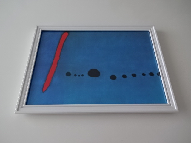 Art frame § A4 frame with photo poster (selectable) § Blue II § Joan Miro § Painting, furniture, interior, Interior accessories, others