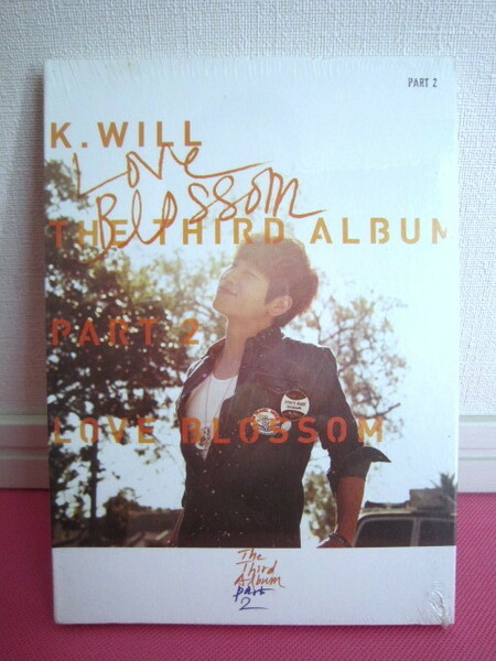 K-POP♪【新品】K.WILL ケイ・ウィル 3集 Part.2「Love Blossom」韓国盤CD＋フォトブック／希少品！入手困難！