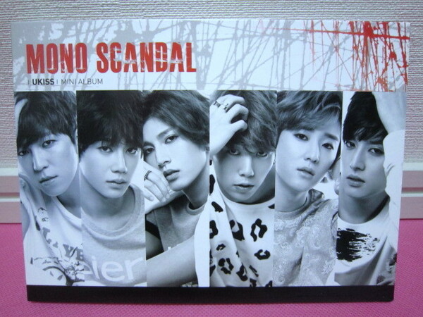 K-POP♪ U-KISS ユーキス／Mini Album「Mono Scandal」韓国盤CD＋フォトブック／廃盤！希少品！再生確認済み！