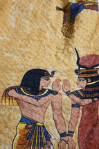 古代エジプトの壁画総柄プリント