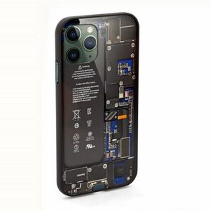 PCB (printed circuit board) デザインケース iPhone 11 Pro ブルー