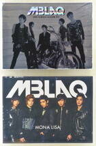 ■CD+DVD MBLAQ（エムブラック）「2ND SINGLE ALBUM [Y]」韓国盤 CD 2010年＆「MONA LISA」日本盤 CD+DVD+特典付きBOX 2013年 2本セット_画像1