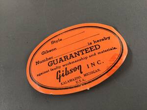 ラスト　ギブソン　gibson 1956-1969 オレンジラベル　ビンテージ　デットストック　ES セミアコ　フルアコ　セミアコなどに