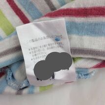 KP ニットプランナー ノースリーブ シャツ トップス 110 女の子 ボーダー ピンク 水色 黄緑 送料140円 袖なし かわいい 子供服 キッズ_画像5