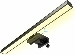 モニターライト USBライト デスクライト モニター掛け式ライト 34cm 非対称配光 タッチセンサー調色調光 スクリーンライト