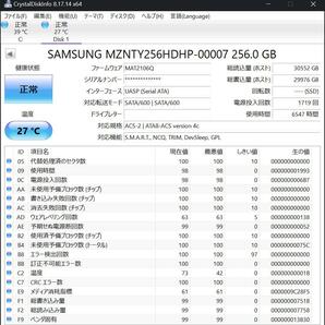 SAMSUNG SSD M.2(Type2280) SATA MZNTY256HDHP 256GB 中古の画像3