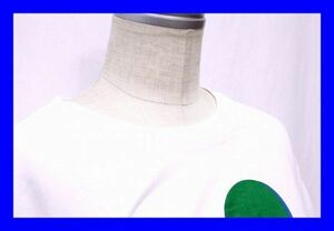 ■美品 ユニクロ UNIQLO Ｔシャツ カットソー 半袖 丸首 Ｌサイズ ディズニー ミッキーマウス キャラ コラボ 白 ホワイト 服 F3798