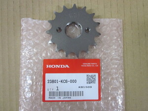 送料無料 新品 ホンダ純正 フロントスプロケット 15T CB125T JC06 CBX125F JC11 CBX125 JC12 CD125T JA03 MTX125R EZ SNOW EZS90 15丁 