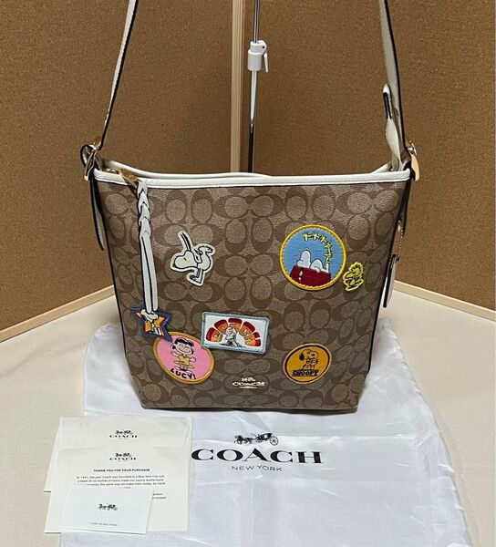 【COACH】 スヌーピー ピーナッツ コラボ ヴァル ダッフル ショルダー