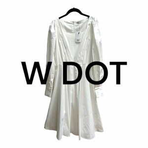 期間限定お値下げ中【W DOT】ホワイトロングワンピース