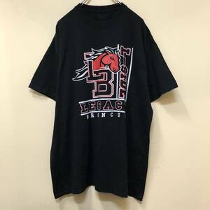 【１円スタート】90′s GILDAN 良デザイン USカレッジ Tシャツ 古着 ヴィンテージ 海外 アメリカ 輸入 【1404】