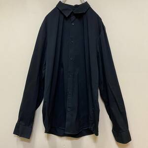 [1 jpy start ]Calvin Klein good design black long sleeve shirt old clothes Vintage abroad America import [831]