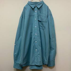 【１円スタート】90′s NORTH WEST 良デザイン フィッシングシャツ 古着 ヴィンテージ 海外 アメリカ 輸入 【1673】