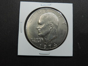 ★ＬＩＢＥＲＴＹ　ＯＮＥ　ＤＯＬＬＡＲ　１９７４★　　UNITED　STATES　OF　AMERICA　　約２２，５ｇ・約３８㎜　　中古品・美品 