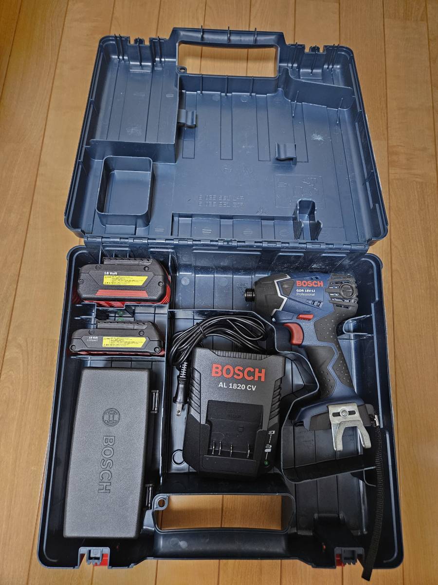 人気特価 新品ボッシュ最高峰18V-6Ah2個付属インパクトドライバー+