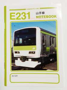 ☆ 山手線 E231 NOTEBOOK ミニノート A6☆送料120円or210円☆メモ帳 YAMANOTE LINE☆傷あり 限定品 電車 JR 東日本 未使用 訳あり