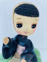 ひえつき人形 カボチャに座った女の子 布人形 宮崎 アンティーク 昭和レトロ 置物_画像5