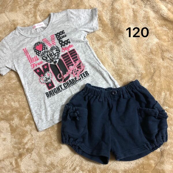 combi mini 他☆120㎝ショートパンツとTシャツ