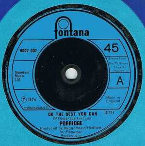 ●PORRIDGE / DO THE BEST YOU CAN / LOOK AT YOURSELF [UK 45 ORIGINAL 7inch シングル ソフトロック Mike Hugg Heath-Hadfield 試聴]