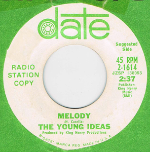 ●THE YOUNG IDEAS / MELODY / BARNEY BUSS [US 45 ORIGINAL 7inch シングル PROMO GARAGE 試聴]