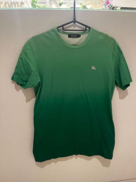 バーバリーブラックレーベル Burberry black 半袖 ロゴ tシャツ T-shirt グリーン
