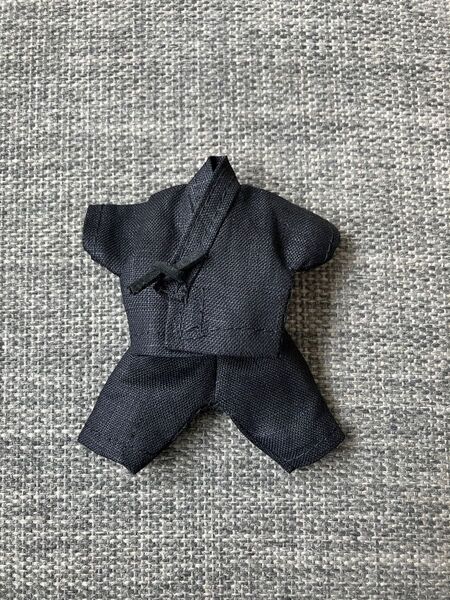オビツ11 上質な麻の甚平 black