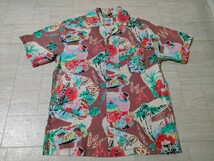 サイズ：S　美品　REPLAY/リプレイM4985SHIRT WITH HAWAIIAN PRINTハワイアンプリント半袖コットン シャツ/アロハシャツ/ハワイアンシャツ_画像2