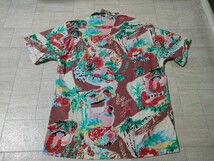 サイズ：S　美品　REPLAY/リプレイM4985SHIRT WITH HAWAIIAN PRINTハワイアンプリント半袖コットン シャツ/アロハシャツ/ハワイアンシャツ_画像7