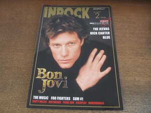 2305YS●INROCK インロック 230/2003.2●表紙＆インタビュー：ボン・ジョヴィ/ザ・ジーヴァーズ/ニック・カーター/ブルー/付録：ステッカー