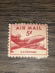 アンティーク切手　アメリカ　1947年頃　　エアメール　5セント　USAM0513