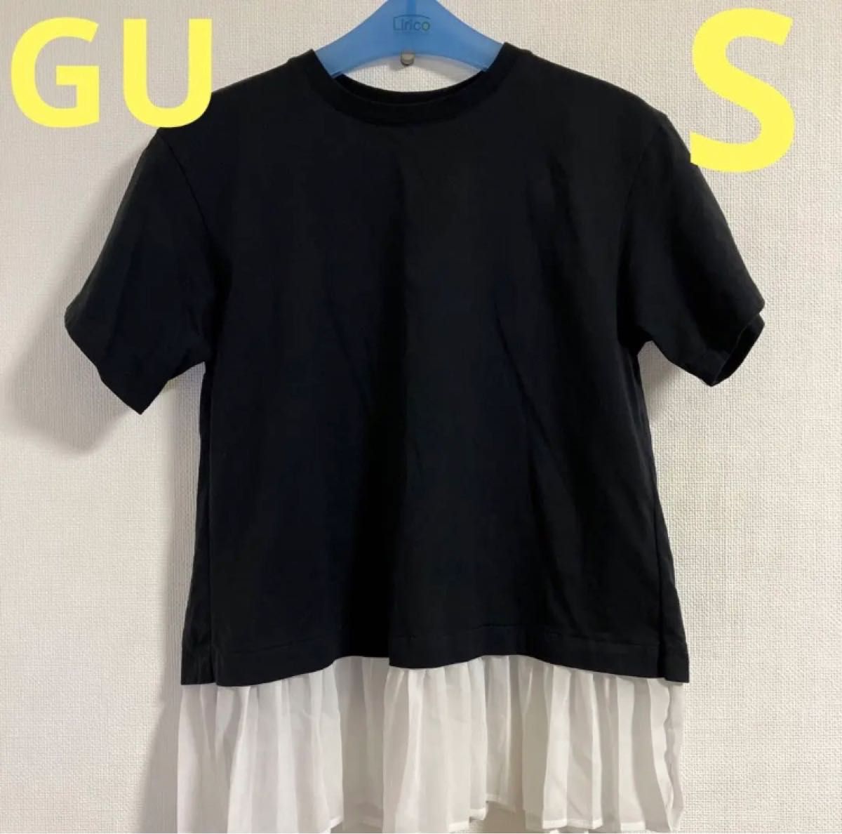 印象のデザイン プリーツプリーツ 半袖 tシャツ マルチカラー 美品
