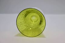 アンティーク フランス　バカラ　ミケランジェロ グラス　美しい黄緑色_画像6