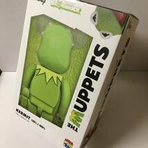 激レア ベアブリック マペッツ カーミット 100%&400% (BE@RBRICK muppets Kermit supreme SESAME STREET 新品未開封 本物 正規品)_画像2