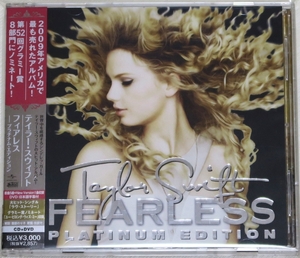 ☆ テイラー・スウィフト TAYLOR SWIFT フィアレス プラチナム・エディション FEARLESS 初回限定 2枚組 日本盤 帯付き UICO-1180 新品同様