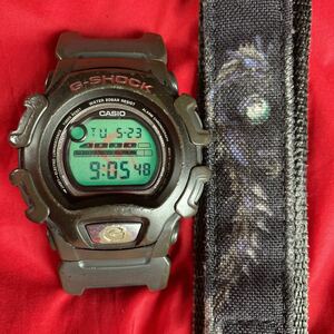 ☆★即決有★☆限定 EL 釜 カマ G-SHOCK ベルトに龍ドラゴン！DW-004 エスノG-SHOCK ETHNO-G Gショック カシオ デジタル腕時計 CASIO ★