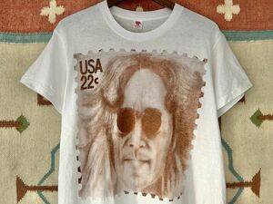 デッドストック 1wash 70s USA製 John Lennon ビンテージ ジョンレノン フォト ピクチャー プリント Tシャツ US- XL // Beatles ビートルズ